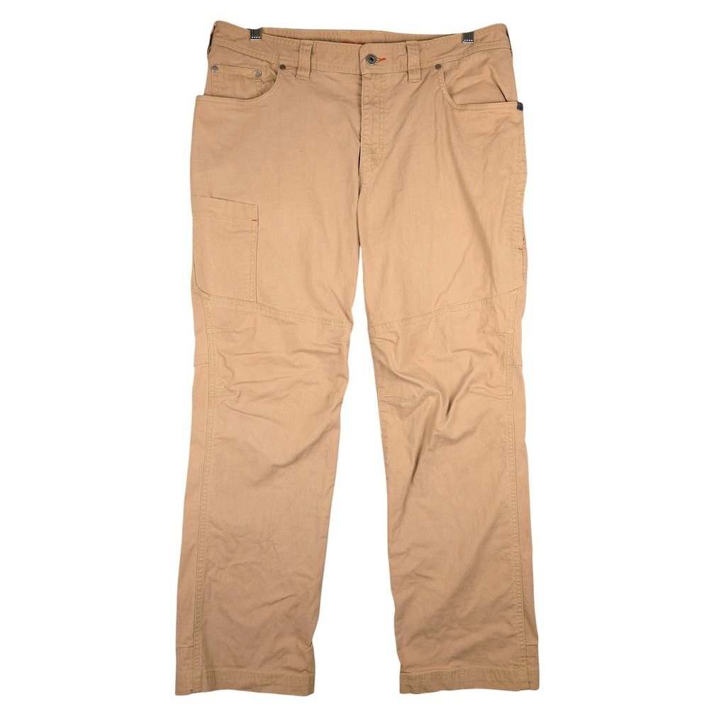 LL Bean Mens Khaki Utility Outdoor Riverton Cargo Pants Cotton Nylon Blend 36x30